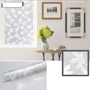 Decal dán tường Decal dán kính mờ vân nổi lá phong tựa hoa sao đẹp Decal dán tường Decal dán kính mờ vân nổi lá phong tựa hoa sao đẹp