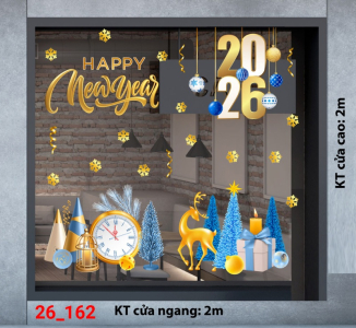 Decal dán tường Decal dán kính Noel Combo số 162