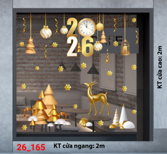 Decal dán tường Decal dán kính Noel Combo số 165