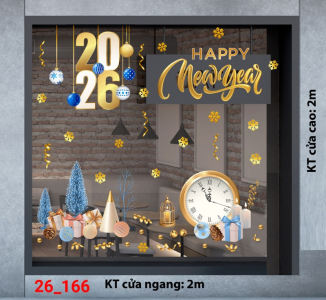 Decal dán tường Decal dán kính Noel Combo số 166