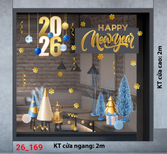 Decal dán tường Decal dán kính Noel Combo số 169