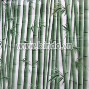 Decal dán tường Decal dán kính trúc xanh