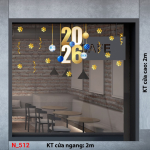 Decal dán tường Decal dán Noel 512