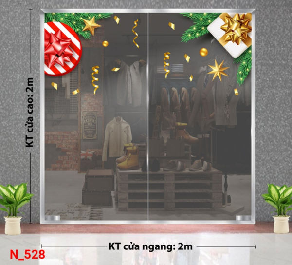 Decal dán tường Decal dán Noel 528 Decal dán tường Decal dán Noel 528