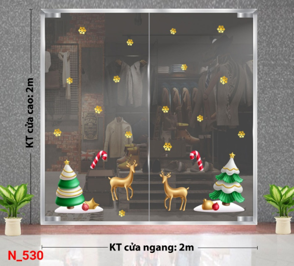 Decal dán tường Decal dán Noel 530 Decal dán tường Decal dán Noel 530