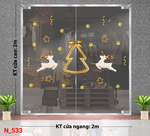Decal dán tường Decal dán Noel 533 Decal dán tường Decal dán Noel 533