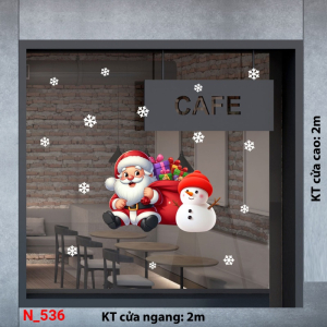 Decal dán tường Decal dán Noel 536 Decal dán tường Decal dán Noel 536
