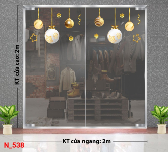 Decal dán tường Decal dán Noel 538 Decal dán tường Decal dán Noel 538
