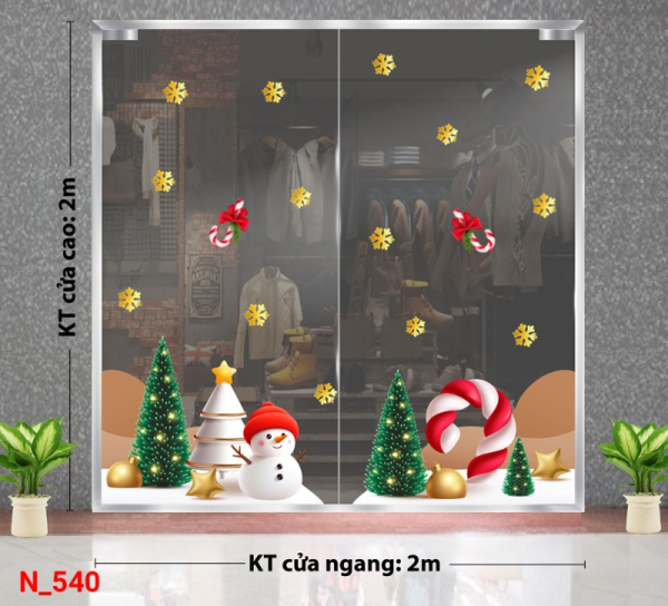 Decal dán tường Decal dán Noel 540 Decal dán tường Decal dán Noel 540