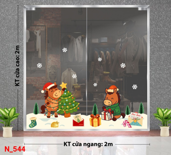 Decal dán tường Decal dán Noel 544 Decal dán tường Decal dán Noel 544