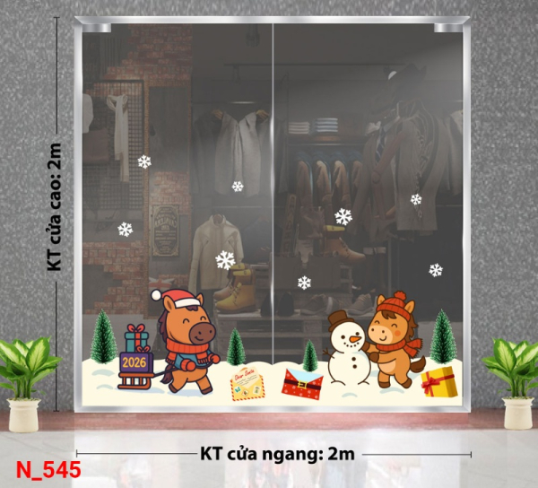 Decal dán tường Decal dán Noel 545 Decal dán tường Decal dán Noel 545