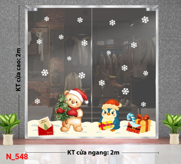 Decal dán tường Decal dán Noel 548 Decal dán tường Decal dán Noel 548