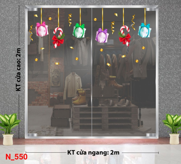 Decal dán tường Decal dán Noel 550 Decal dán tường Decal dán Noel 550