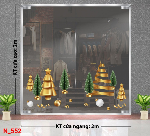 Decal dán tường Decal dán Noel  552 Decal dán tường Decal dán Noel  552