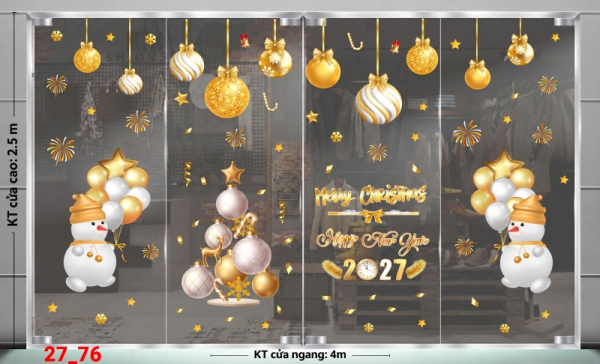 Decal dán tường Decal dán Noel combo số 76