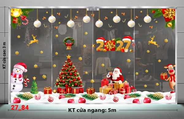 Decal dán tường Decal dán Noel combo số 84