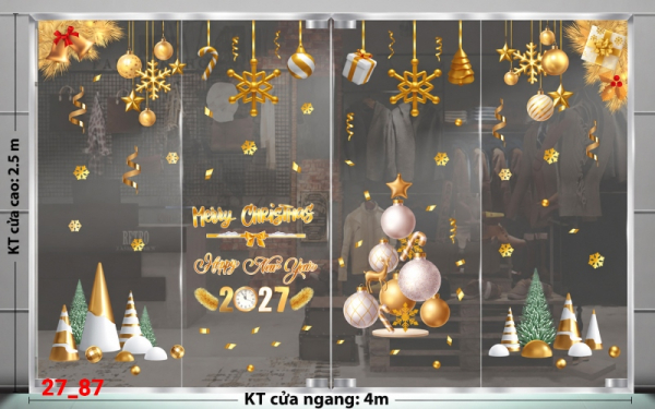 Decal dán tường Decal dán Noel combo số 87