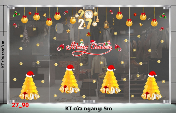 Decal dán tường Decal dán Noel combo số 90