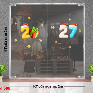 Decal dán tường Decal dán Noel số 588