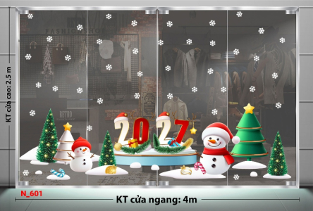 Decal dán tường Decal dán Noel số 601