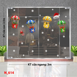 Decal dán tường Decal dán Noel số 614