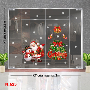 Decal dán tường Decal dán Noel số 625