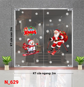 Decal dán tường Decal dán Noel số 629