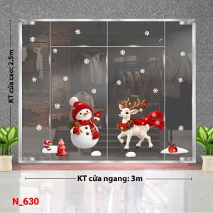 Decal dán tường Decal dán Noel số 630
