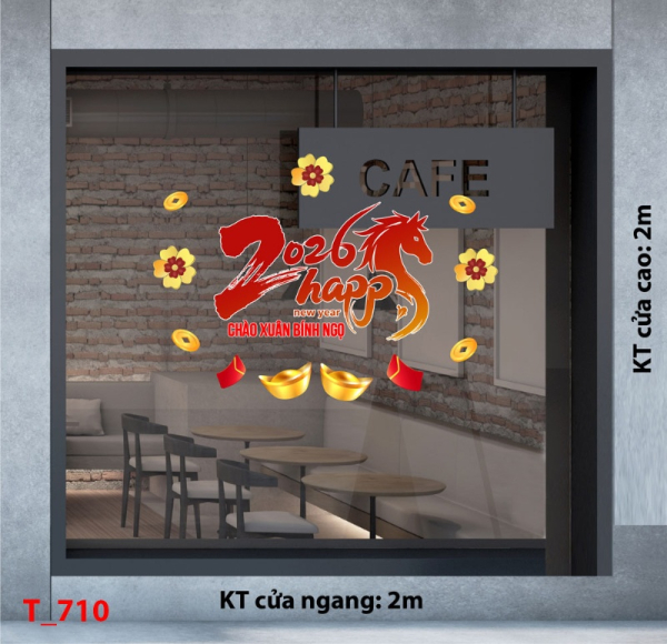 Decal dán tường Decal dán Tết - Tết xuân 710