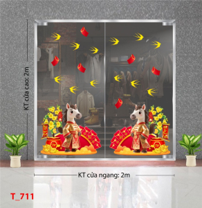 Decal dán tường Decal dán Tết - Tết xuân 711