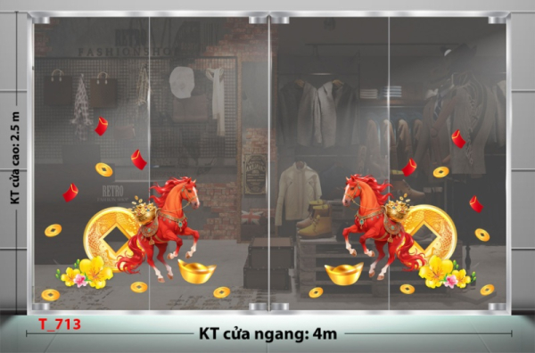 Decal dán tường Decal dán Tết - Tết xuân 713