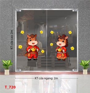 Decal dán tường Decal dán Tết - Tết xuân 720