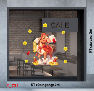 Decal dán tường Decal dán Tết - Tết xuân 721