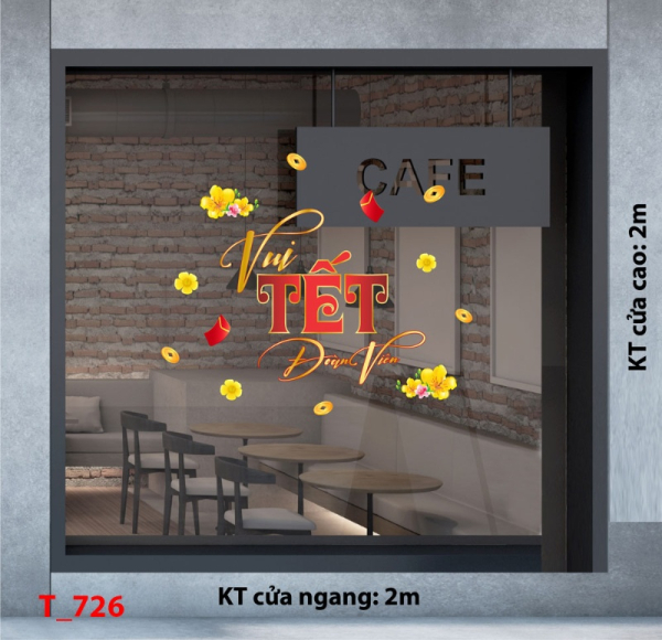 Decal dán tường Decal dán Tết - Tết xuân 726