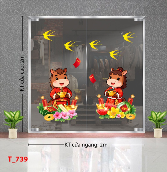 Decal dán tường Decal dán Tết - Tết xuân 739