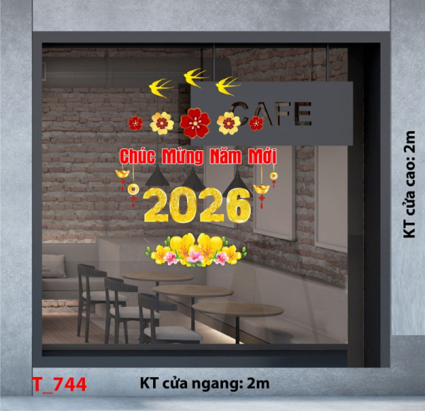 Decal dán tường Decal dán Tết - Tết xuân 744
