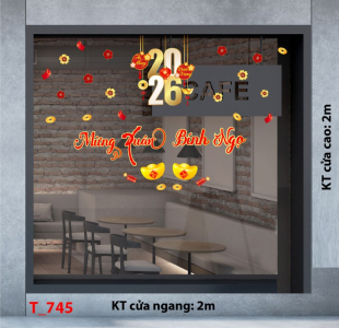 Decal dán tường Decal dán Tết - Tết xuân 745