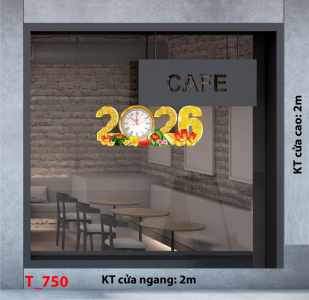Decal dán tường Decal dán Tết - Tết xuân 750