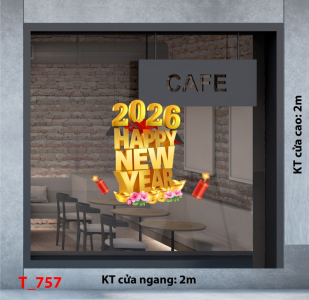Decal dán tường Decal dán Tết - Tết xuân 757