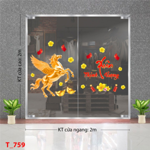 Decal dán tường Decal dán Tết - Tết xuân 759