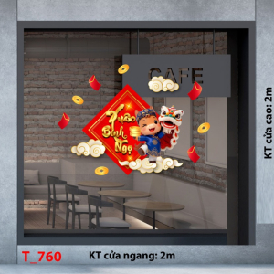 Decal dán tường Decal dán Tết - Tết xuân 760