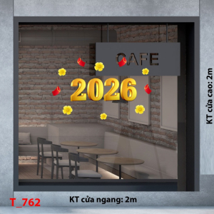 Decal dán tường Decal dán Tết - Tết xuân 762