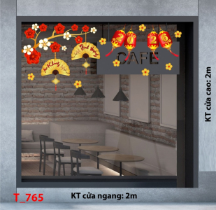 Decal dán tường Decal dán Tết - Tết xuân 765