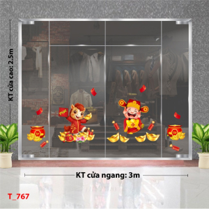 Decal dán tường Decal dán Tết - Tết xuân 767