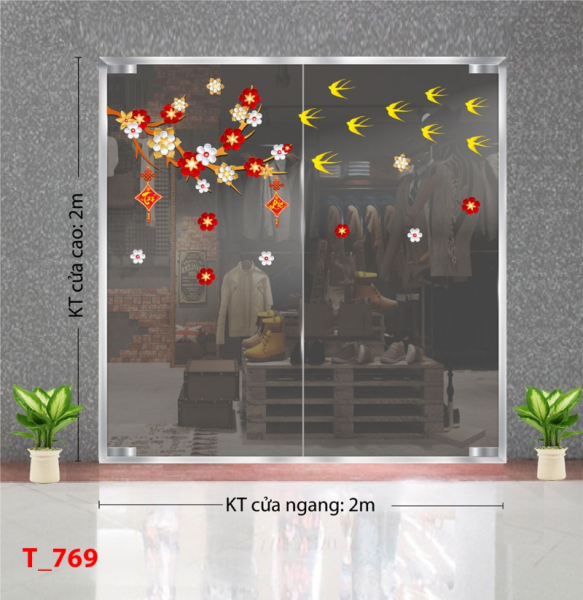 Decal dán tường Decal dán Tết - Tết xuân 769