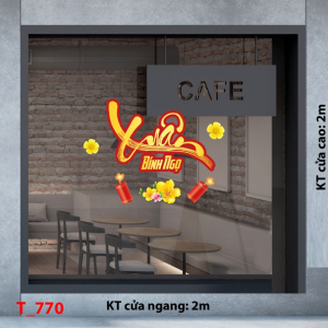 Decal dán tường Decal dán Tết - Tết xuân 770