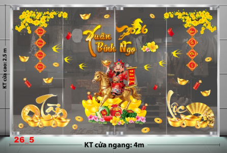 Decal dán tường Decal dán Tết - Tết xuân combo số 5