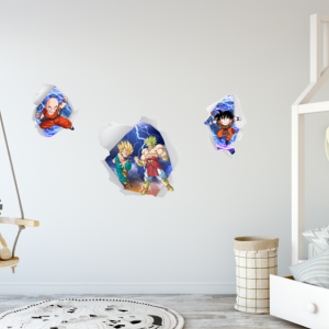 Decal dán tường Decal dán decal bảy viên ngọc rồng 3d (dragon ball 2019), có sẵn keo, phòng bé, TPHCM