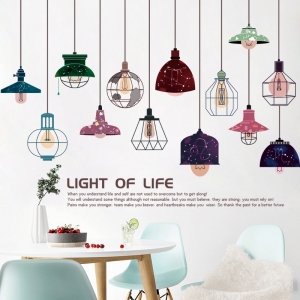 Decal dán tường Decal dán tường dây treo bóng đèn sắc màu, DIY, dán tủ trà sữa, sau dán 1,80 x 0,88 (m)(dài x rộng) tại TPHCM Decal dán tường Decal dán tường dây treo bóng đèn sắc màu, DIY, dán tủ trà sữa, sau dán 1,80 x 0,88 (m)(dài x rộng) tại TPHCM