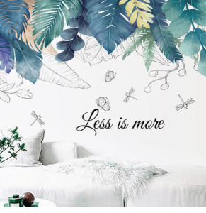 Decal dán tường Decal giàn  cây lá xanh Decal dán tường Decal giàn  cây lá xanh